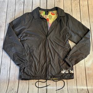 Nike Black Windbreaker with Colorful Lining